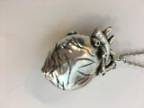 Large heart charm on chain